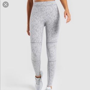Gymshark Charcoal Fleur Leggings XS